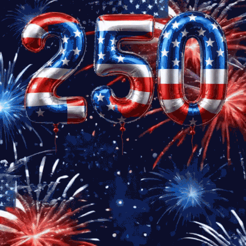 America 250th Anniversary Gif